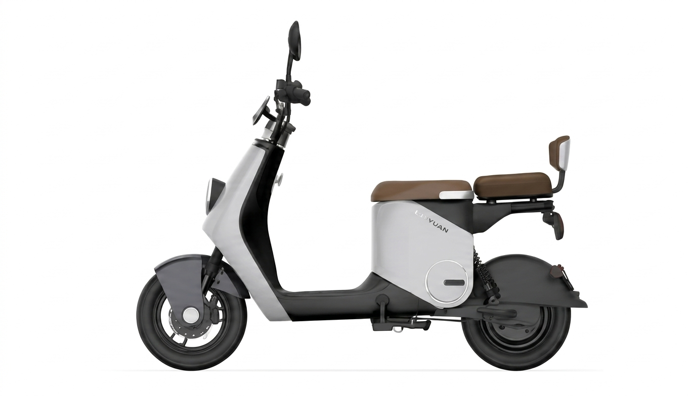 Retro-Modern Sleek Urban Electric Scooter