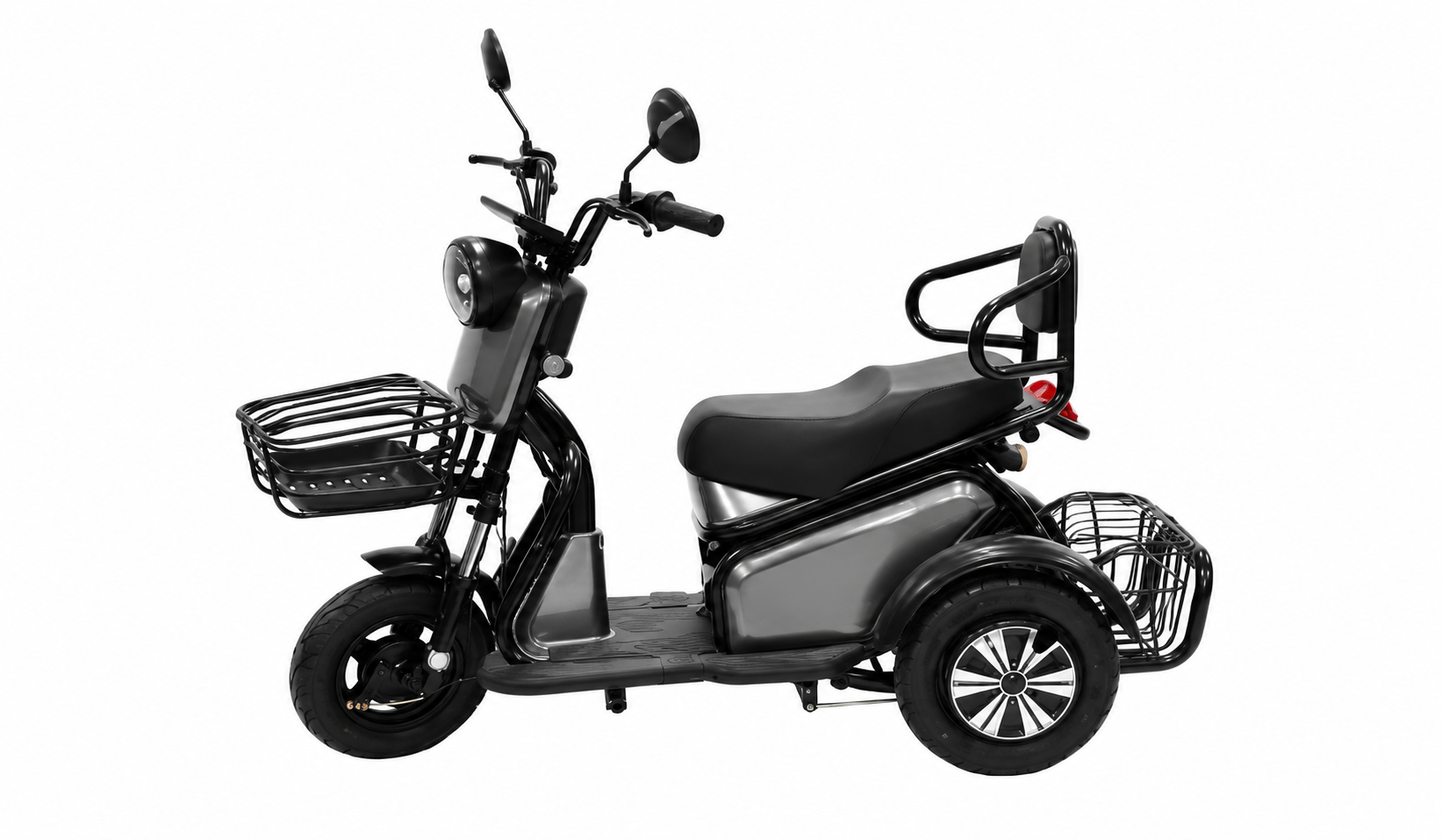 Electric Cargo Trike with Dual Basket